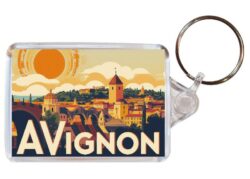 Avignon - France - Artistic Double Sided Large Keyring 26F1
