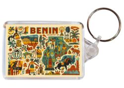 Benin - Artistic Double Sided Large Keyring 26B1