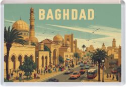 Baghdad - Iraq - Artistic Jumbo Fridge Magnet 26I21