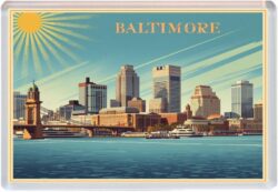 Baltimore - USA - Artistic Jumbo Fridge Magnet 26US1