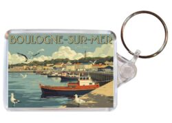 Boulogne-sur-Mer - France - Artistic Double Sided Large Keyring 26F1