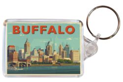Buffalo - USA - Artistic Double Sided Large Keyring 26US1