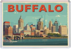 Buffalo - USA - Artistic Jumbo Fridge Magnet 26US1