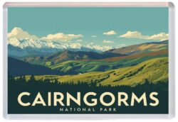 Caringorms National Park - Scotland - Artistic Jumbo Fridge Magnet 26S1