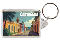 Cartagena - Colombia - Artistic Double Sided Large Keyring 26C1