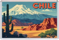 Chile - Artistic Jumbo Fridge Magnet 26C1