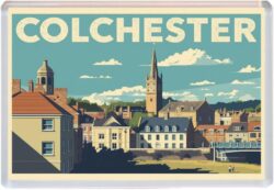 Colchester - Essex - Artistic Jumbo Fridge Magnet 26E1