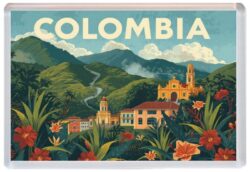 Colombia - Artistic Jumbo Fridge Magnet 26C1