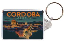 Cordoba - Argentina - Artistic Double Sided Large Keyring 26A1