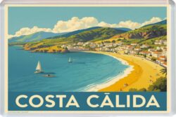 Costa Calida - Spain - Artistic Jumbo Fridge Magnet 26S1
