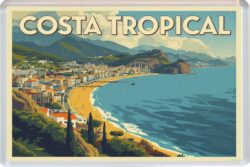 Costa Tropical - Spain - Artistic Jumbo Fridge Magnet 26S1