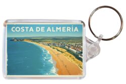 Costa de Almeria - Spain - Artistic Double Sided Large Keyring 26S1