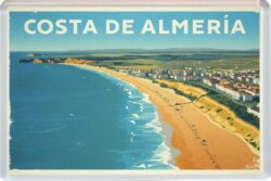 Costa de Almeria - Spain - Artistic Jumbo Fridge Magnet 26S1