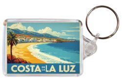 Costa de la Luz - Spain - Artistic Double Sided Large Keyring 26S1