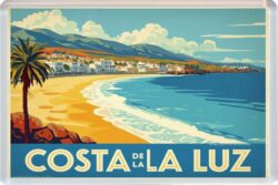 Costa de la Luz - Spain - Artistic Jumbo Fridge Magnet 26S1