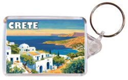 Crete - Greece - Artistic Double Sided Large Keyring 26F1