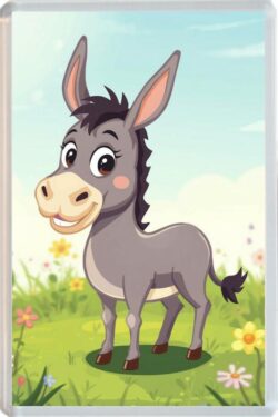 Cute Donkey - Fun Jumbo Fridge Magnet
