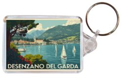 Desenzano del Garda - Italy - Artistic Double Sided Large Keyring 26I1