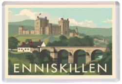 Enniskillen - Northern Ireland - Artistic Jumbo Fridge Magnet 26S1