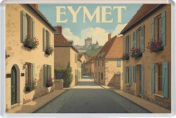 Eymet - France - Artistic Jumbo Fridge Magnet 26F1