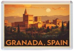 Granada - Spain - Artistic Jumbo Fridge Magnet 26S1