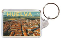 Huelva - Spain - Artistic Double Sided Large Keyring 26S1