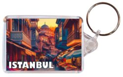 Istanbul - Turkey - Artistic Double Sided Large Keyring 26T1
