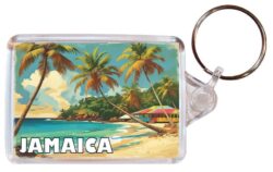 Jamaica - Carribean - Artistic Double Sided Large Keyring 26C1