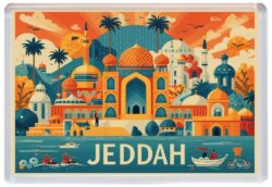 Jeddah - Saudi Arabia - Artistic Jumbo Fridge Magnet 26SA1