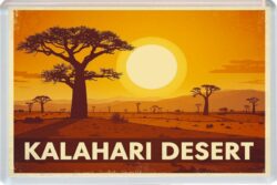 Kalahari Desert - Africa - Artistic Jumbo Fridge Magnet 25A1