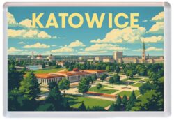 Katowice - Poland - Artistic Jumbo Fridge Magnet 26P1