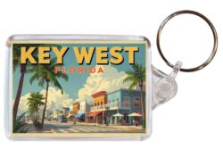 Key West - USA - Artistic Double Sided Large Keyring 26US1