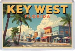 Key West - USA - Artistic Jumbo Fridge Magnet 26US1