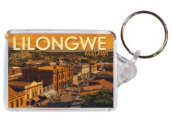 Lilongwe - Malawi - Artistic Double Sided Large Keyring 26M1