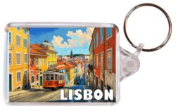 Lisbon - Portugal - Artistic Double Sided Large Keyring 26P1