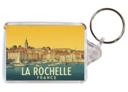 La Rochelle - France - Artistic Double Sided Large Keyring 26F1