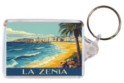 La Zenia - Spain - Artistic Double Sided Large Keyring 26S1