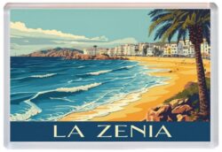 La Zenia - Spain - Artistic Jumbo Fridge Magnet 26S1