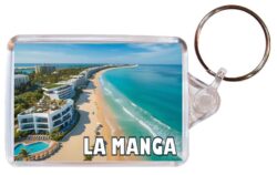 La Manga - Spain - Artistic Double Sided Large Keyring 26S4