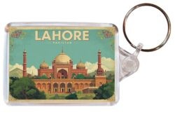 Lahore - Pakistan - Artistic Double Sided Large Keyring 26P1