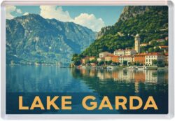 Lake Garda - Italy - Artistic Jumbo Fridge Magnet 26I1