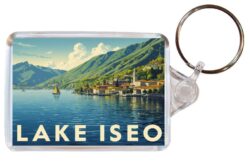 Lake Iseo - Italy - Artistic Double Sided Large Keyring 26I1