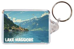 Lake Maggiore - Italy - Artistic Double Sided Large Keyring 26I1