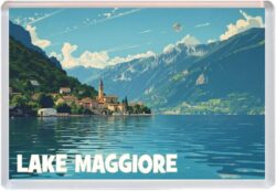 Lake Maggiore - Italy - Artistic Jumbo Fridge Magnet 26I1