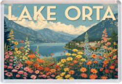 Lake Orta - Italy - Artistic Jumbo Fridge Magnet 26I1