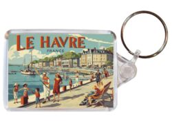 Le Havre - France - Artistic Double Sided Large Keyring 26F1