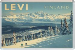 Levi - Finland - Artistic Jumbo Fridge Magnet 26F1