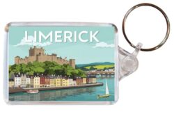 Limerick - Ireland - Artistic Double Sided Large Keyring 26I1
