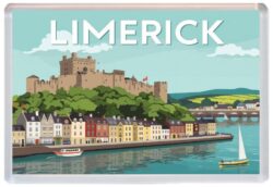 Limerick - Ireland - Artistic Jumbo Fridge Magnet 26S1