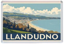 Llandudno - Wales - Artistic Jumbo Fridge Magnet 26E1